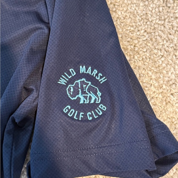 FootJoy Men's Navy Polo Golf Shirt - size medium - Picture 2 of 4